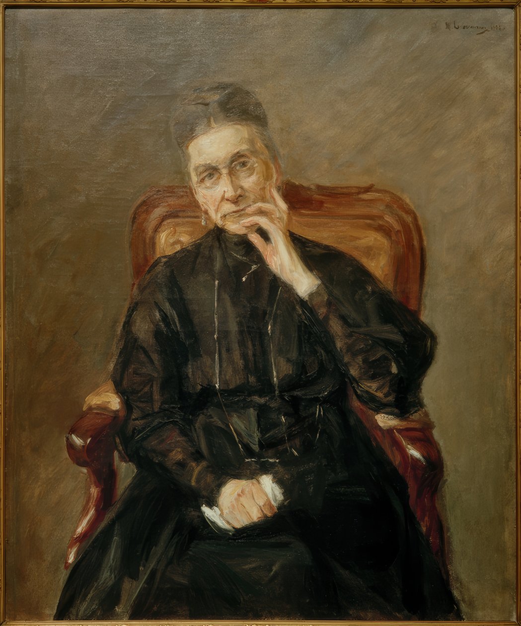Porträtt av Frau Kommerzienrat Bertha Biermann av Max Liebermann
