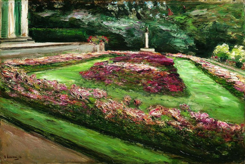 Blumenterrasse im Wannseegarten av Max Liebermann