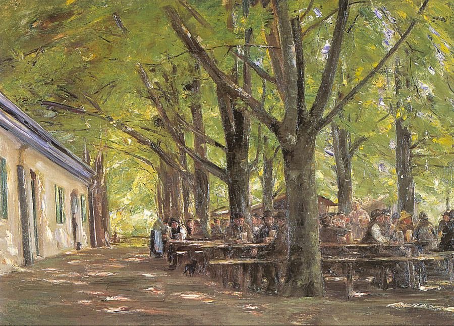 Brannenburger Biergarten av Max Liebermann