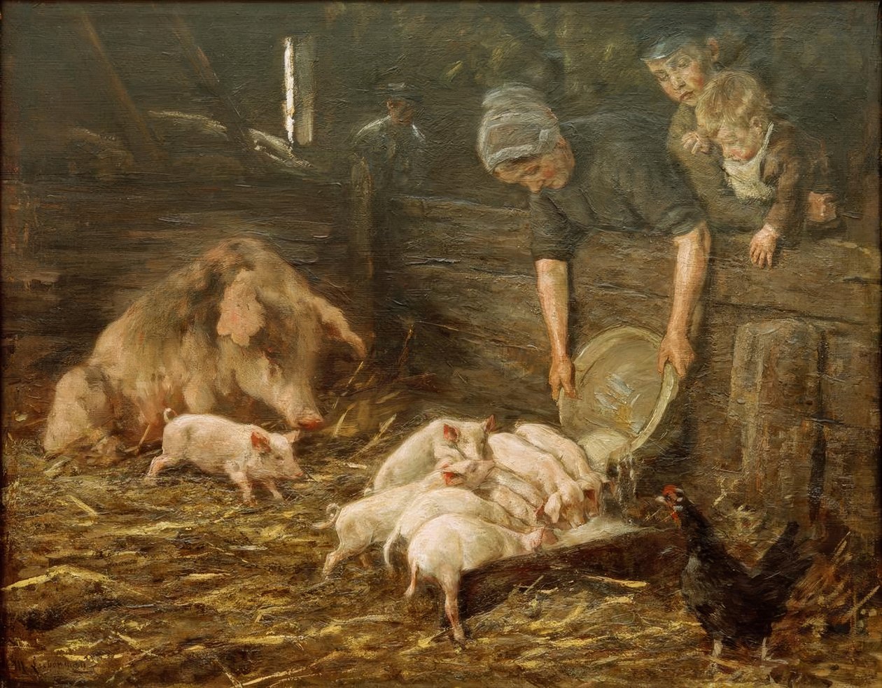 Barnkammaren (fläskfläsk) av Max Liebermann