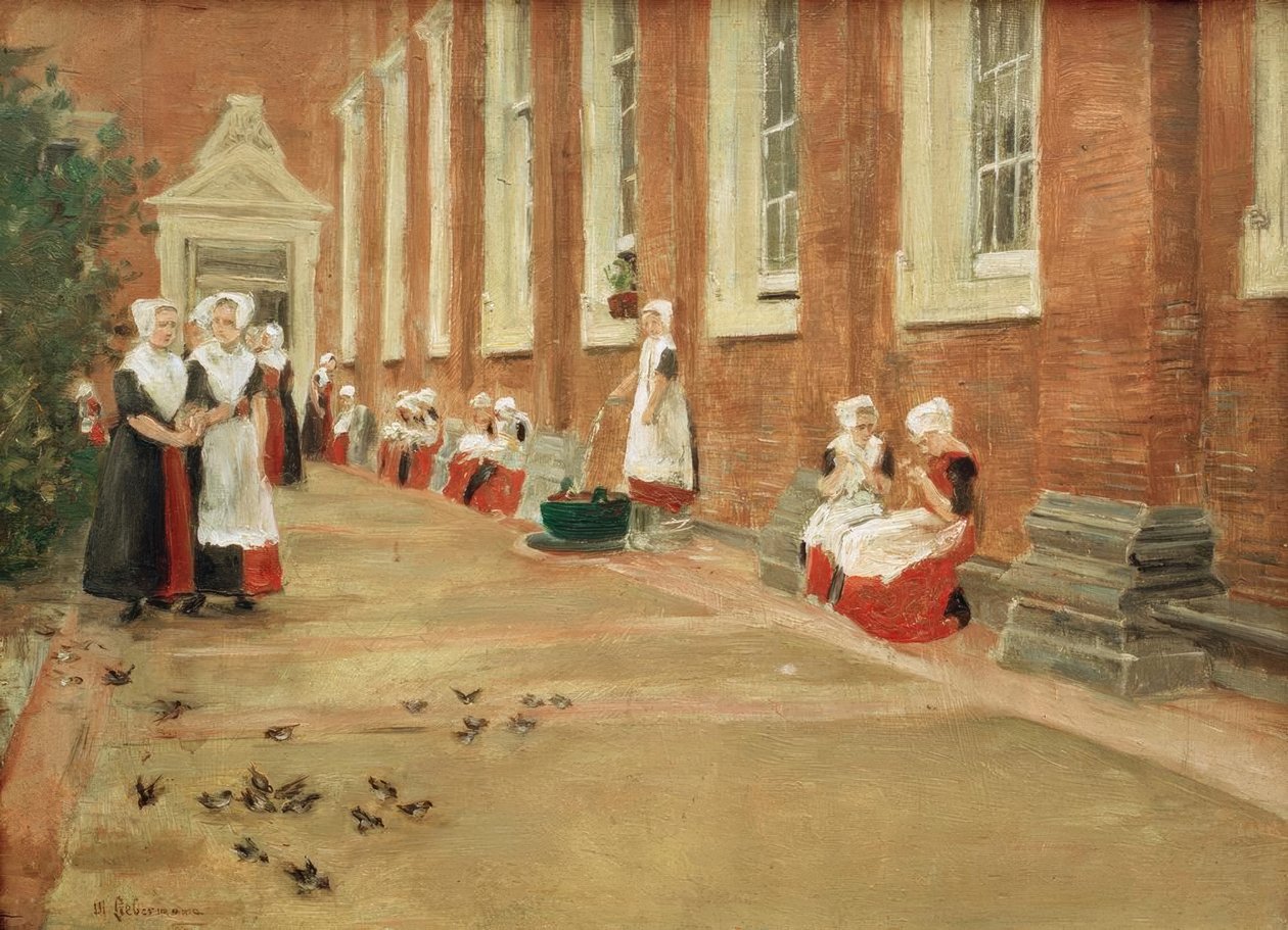 Gratis period på barnhemmet i Amsterdam av Max Liebermann
