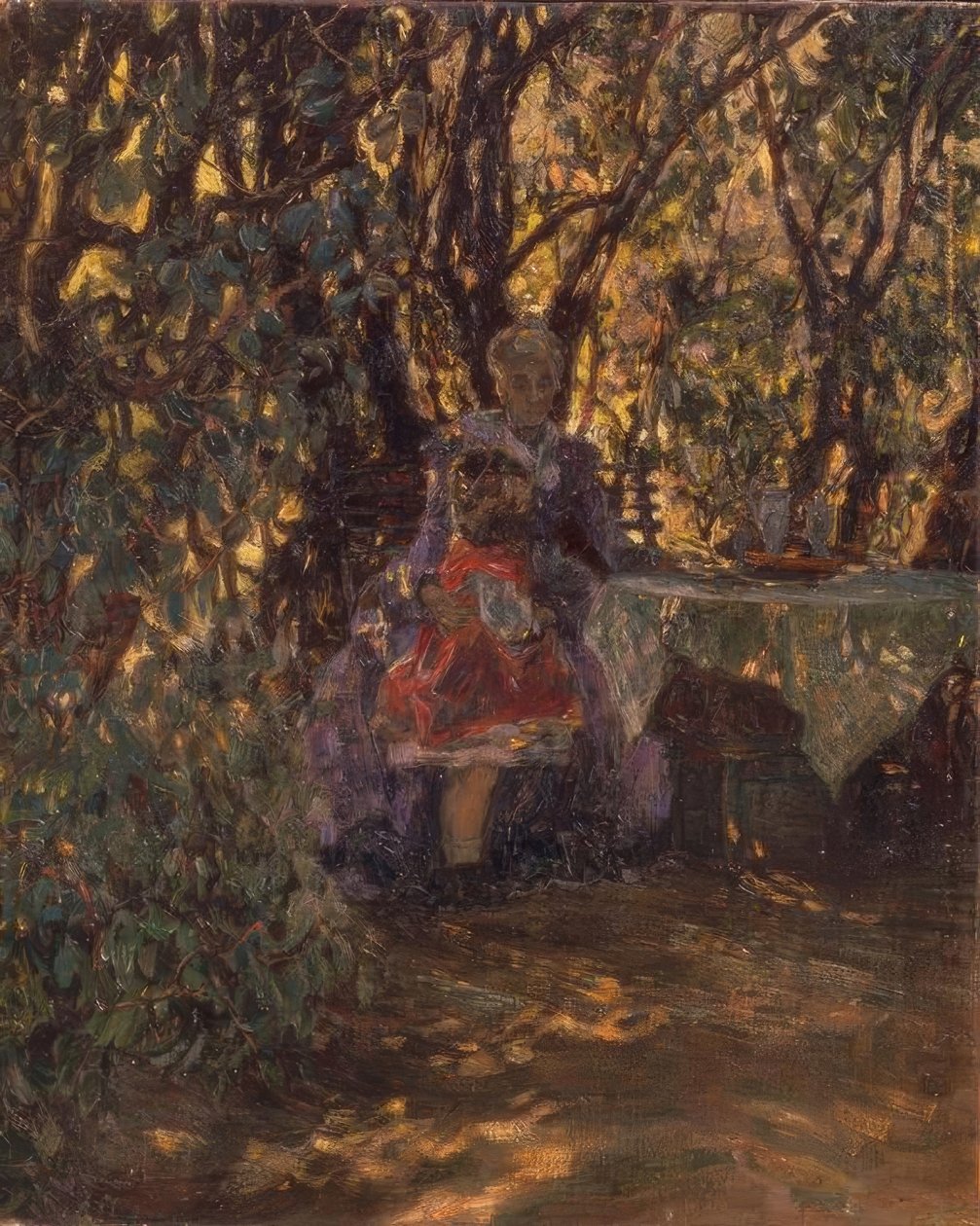 Trädgård av villan i Wannsee av Max Liebermann