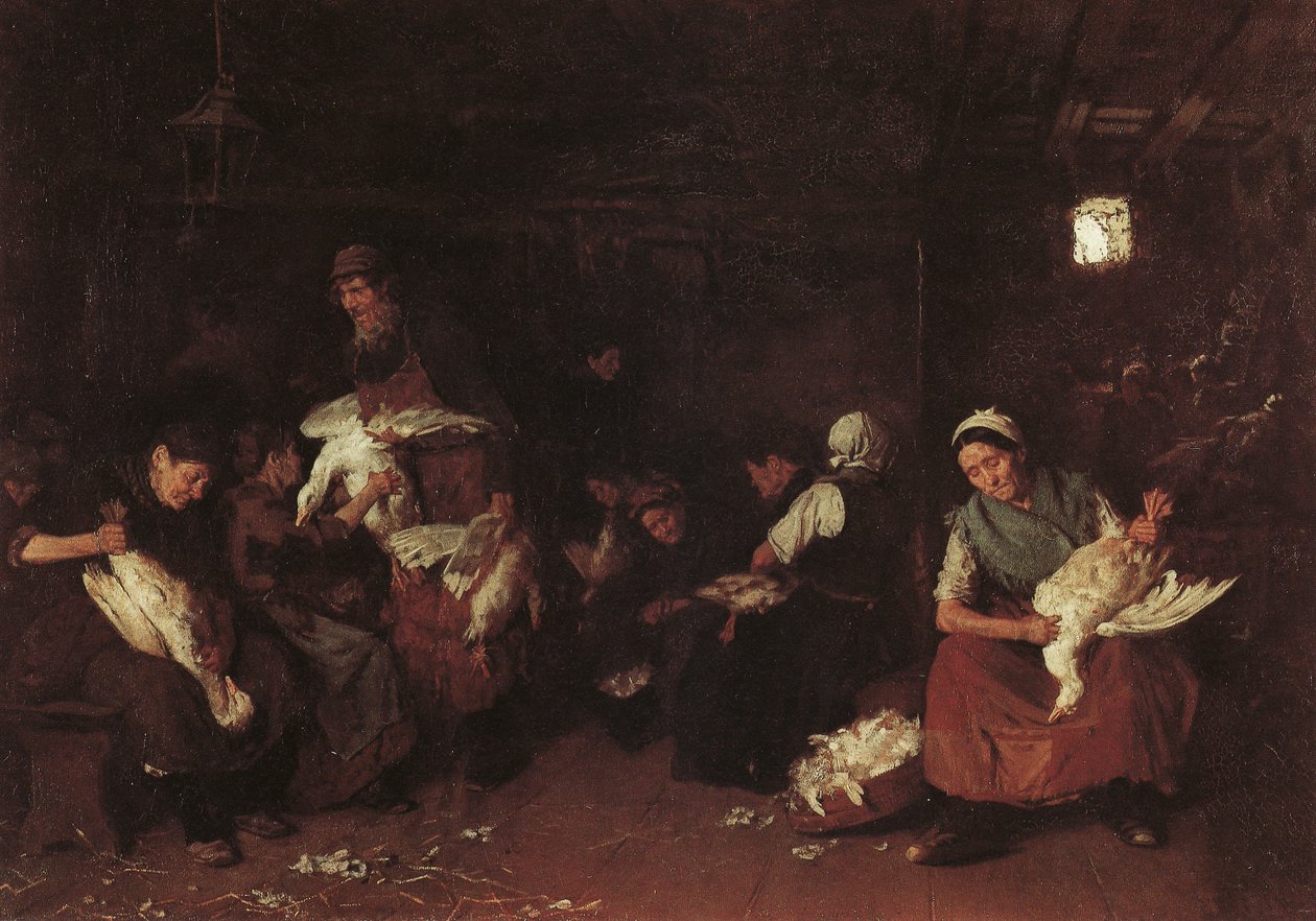 Gänserupferinnen av Max Liebermann
