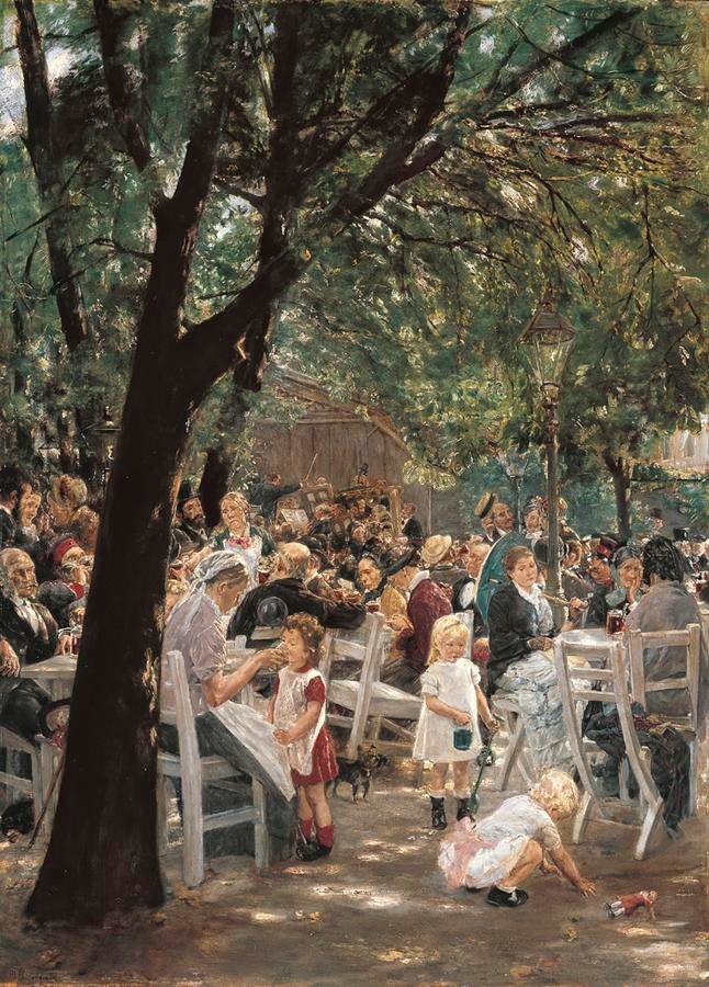 Münchner Bierkonzert av Max Liebermann
