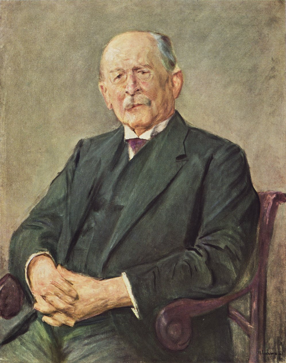 Portrait von Otto Gerstenberg av Max Liebermann