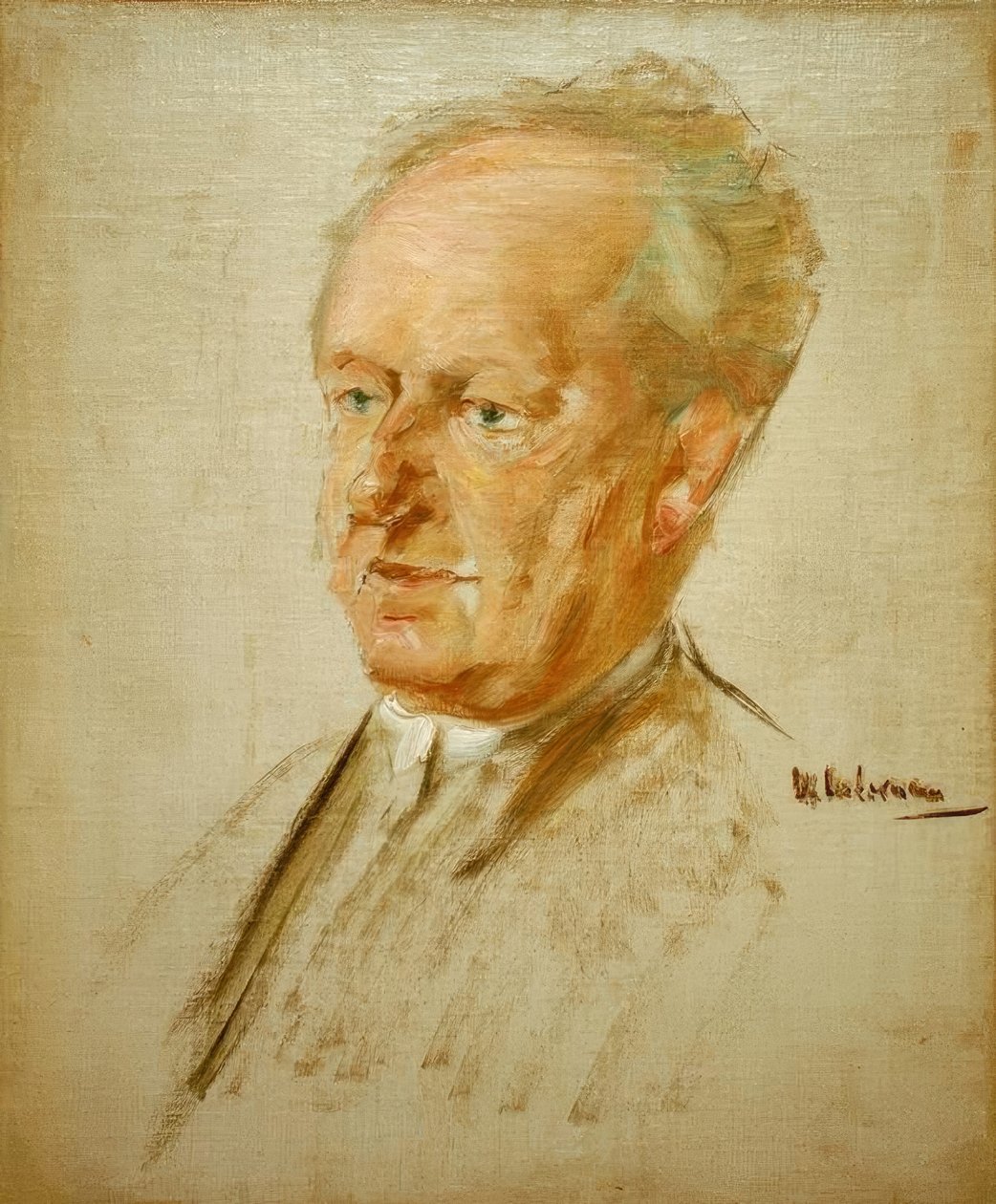 Porträtt av Gerhart Hauptmann av Max Liebermann