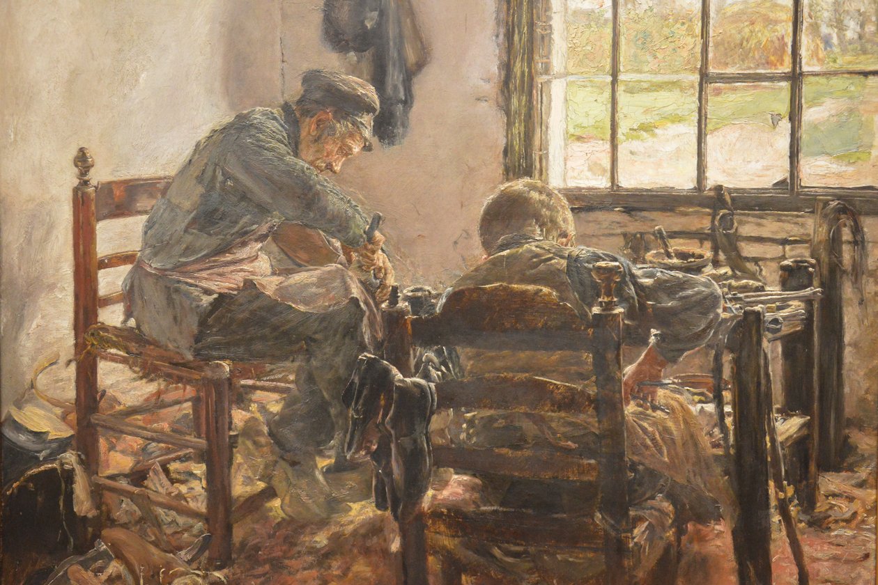 Schusterwerkstatt av Max Liebermann