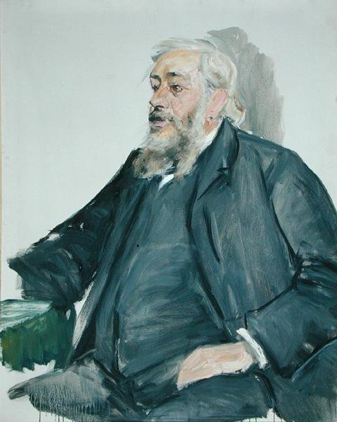Andra studien av professor Justus Brinckmann av Max Liebermann