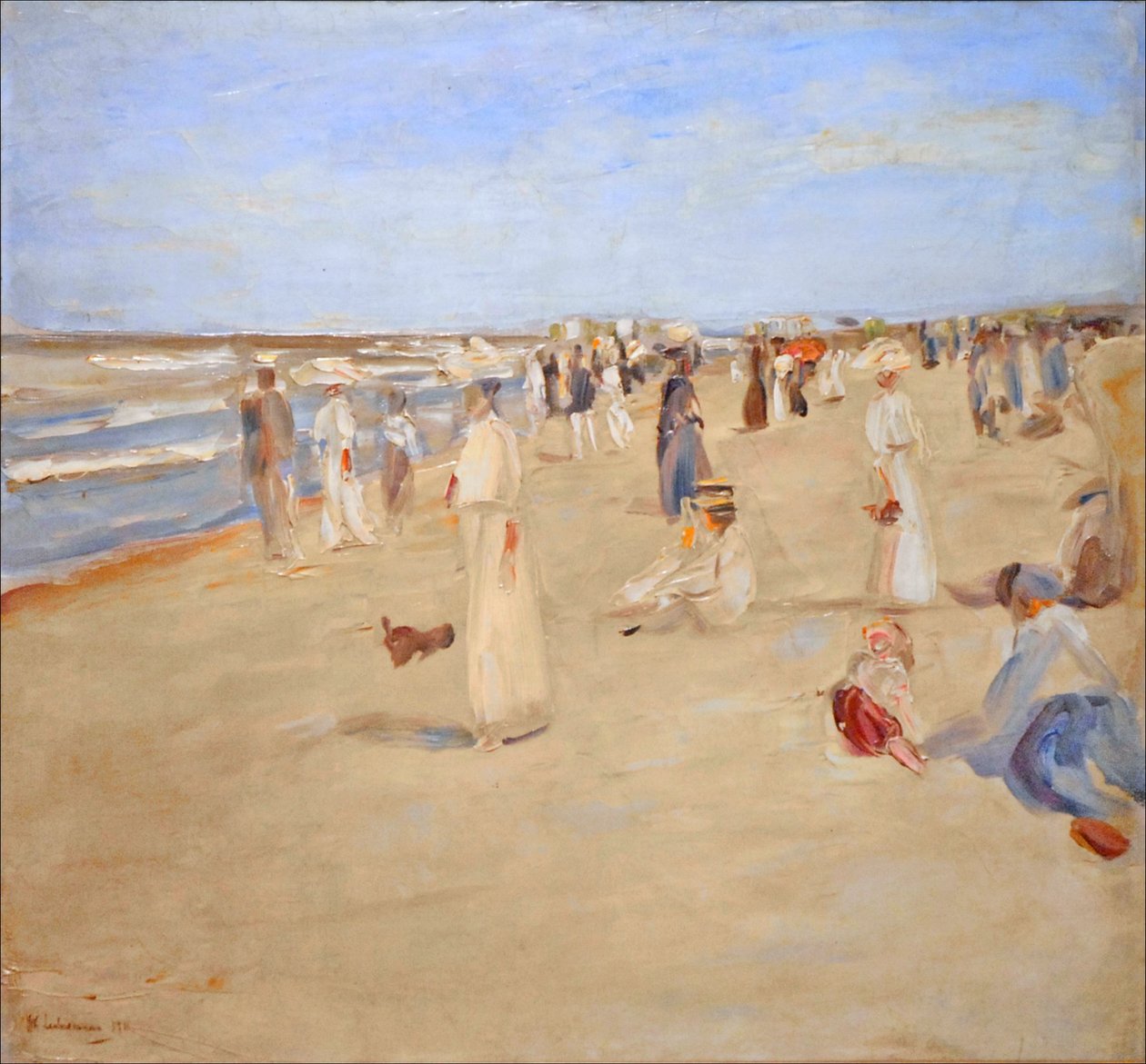 Stranbild Noordwijk  av Max Liebermann