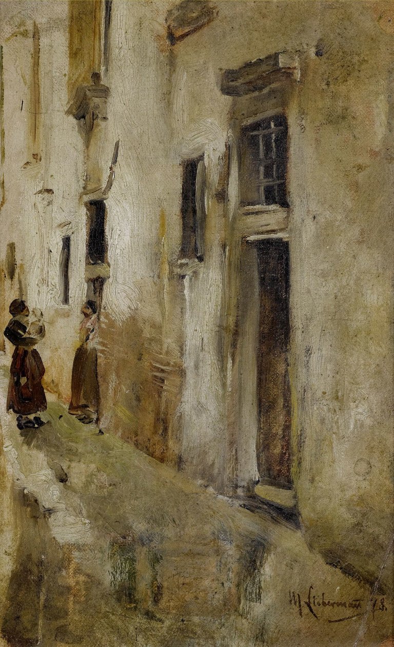 Venezianische Gasse  av Max Liebermann