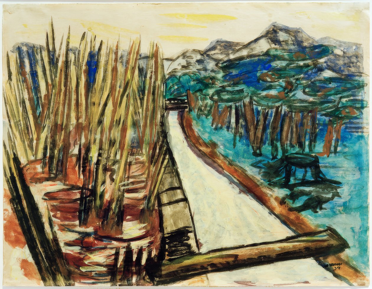 Kvällslandskap (Ohlstadt) av Max Beckmann