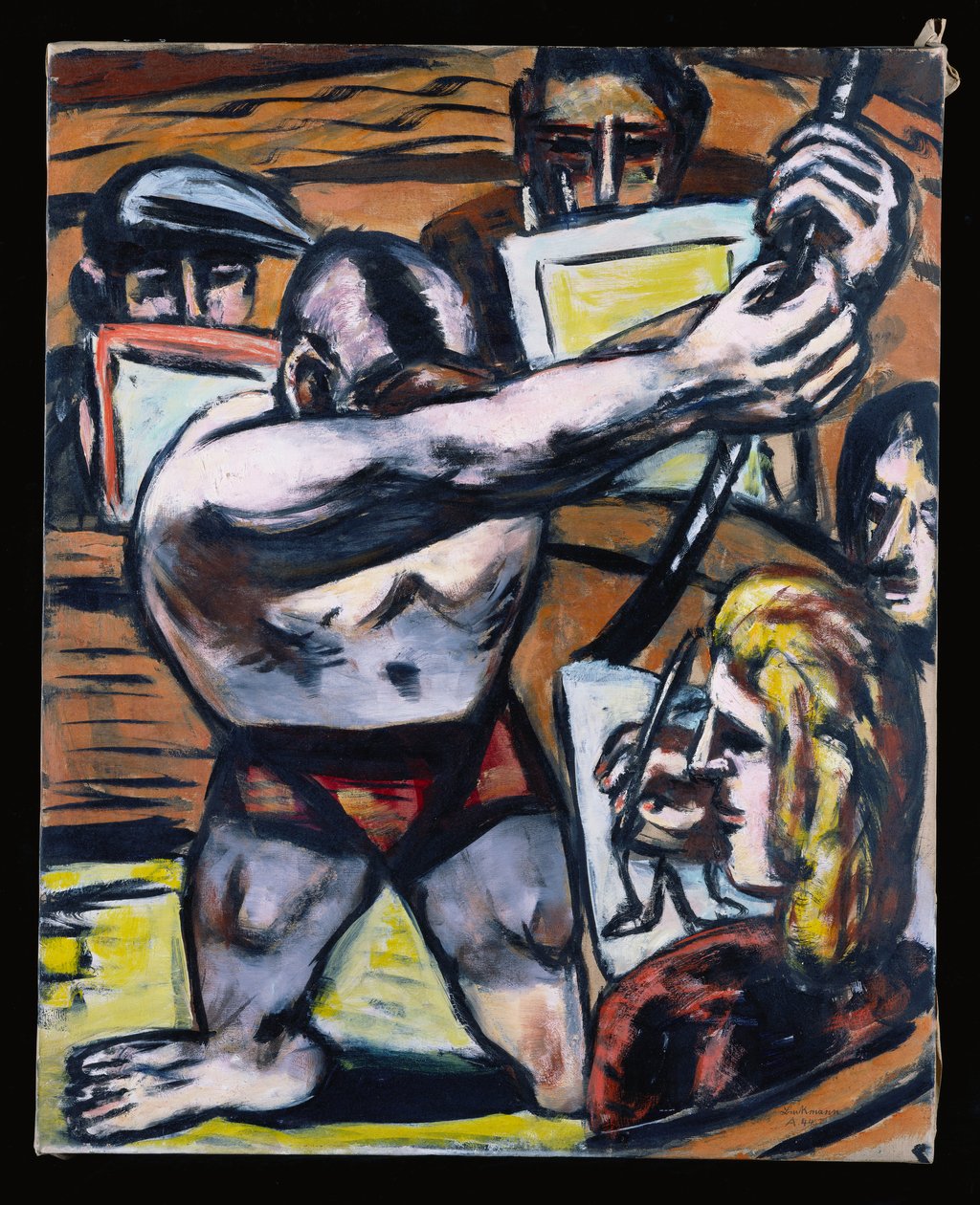 Akademie II, hösten 1944 (olja på duk) av Max Beckmann