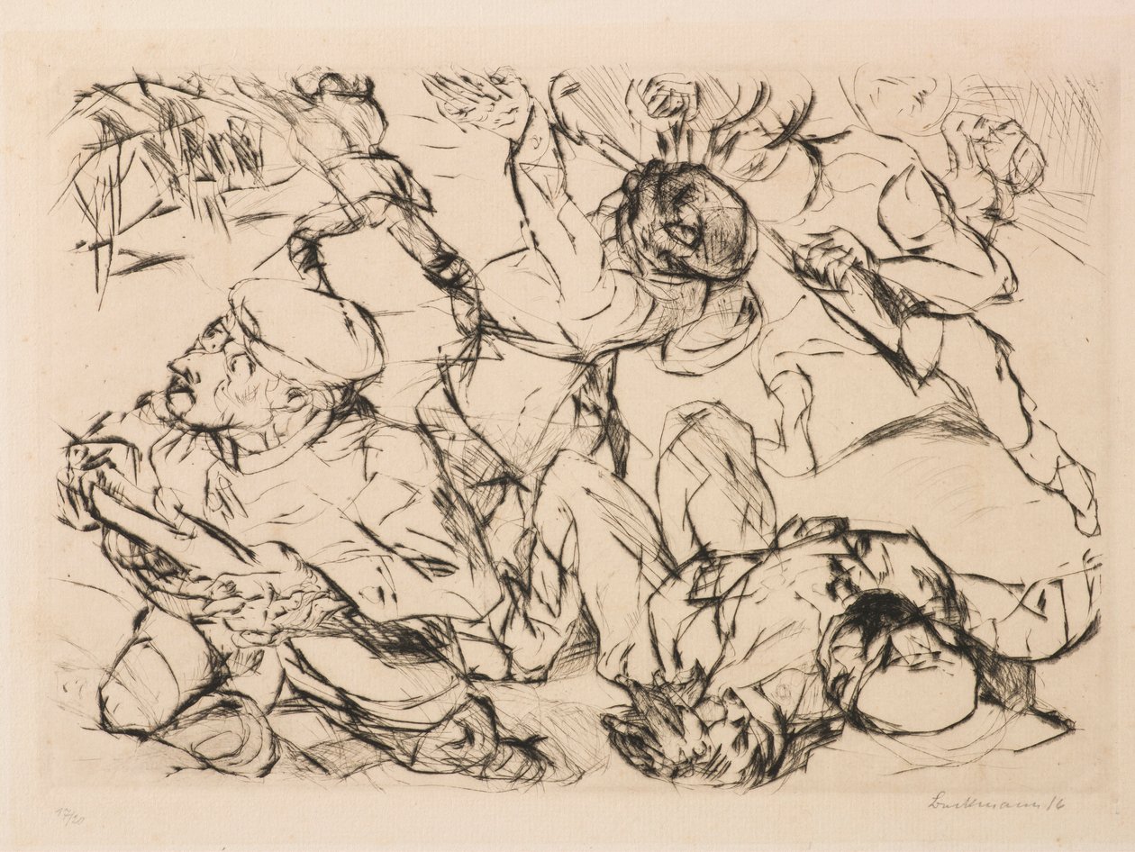Överfall av Max Beckmann