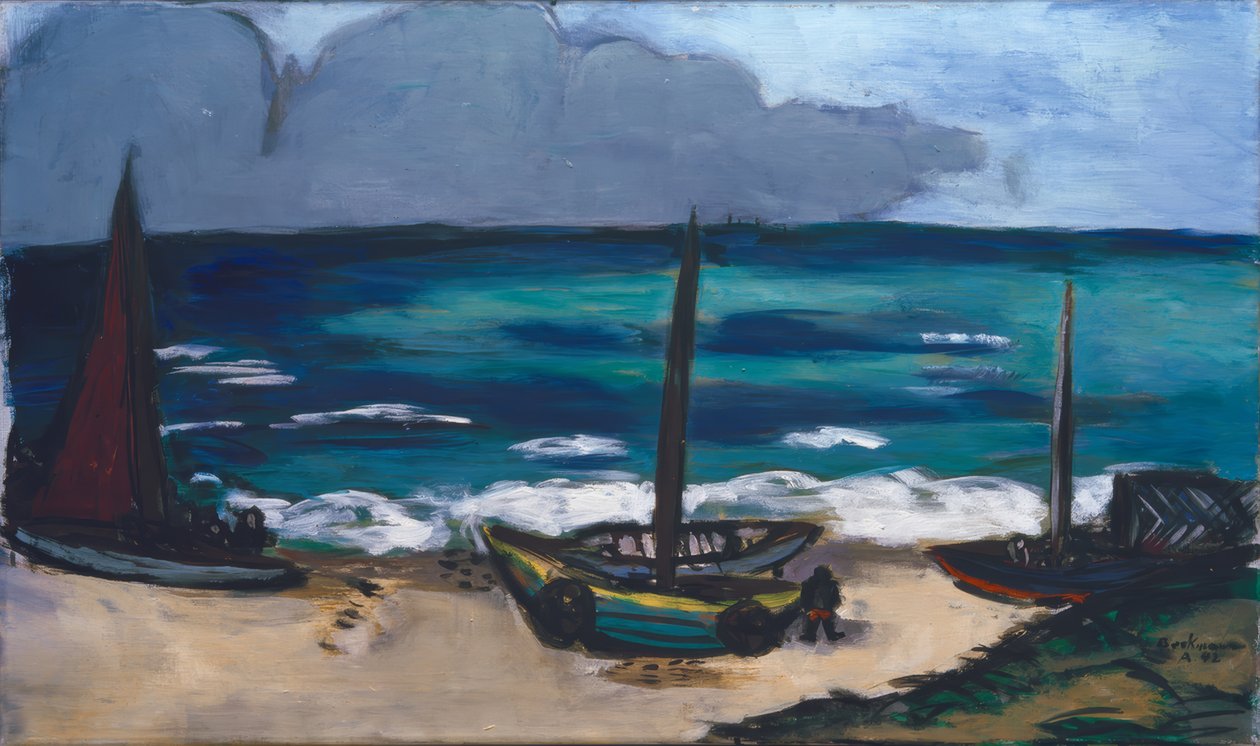 Närmar sig åskväder vid havet av Max Beckmann