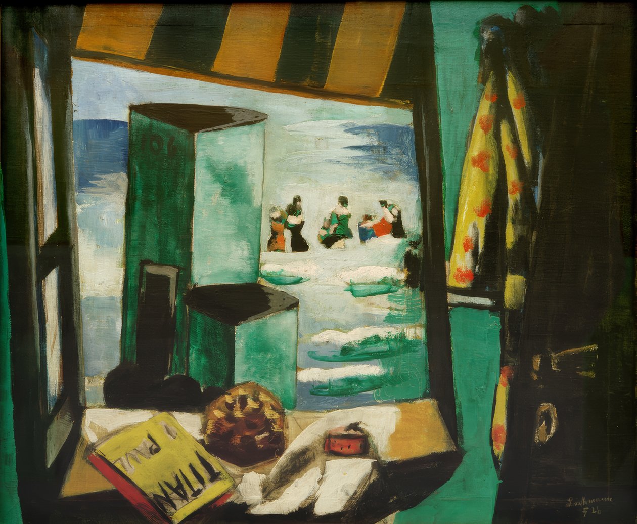 Badstuga, grön av Max Beckmann