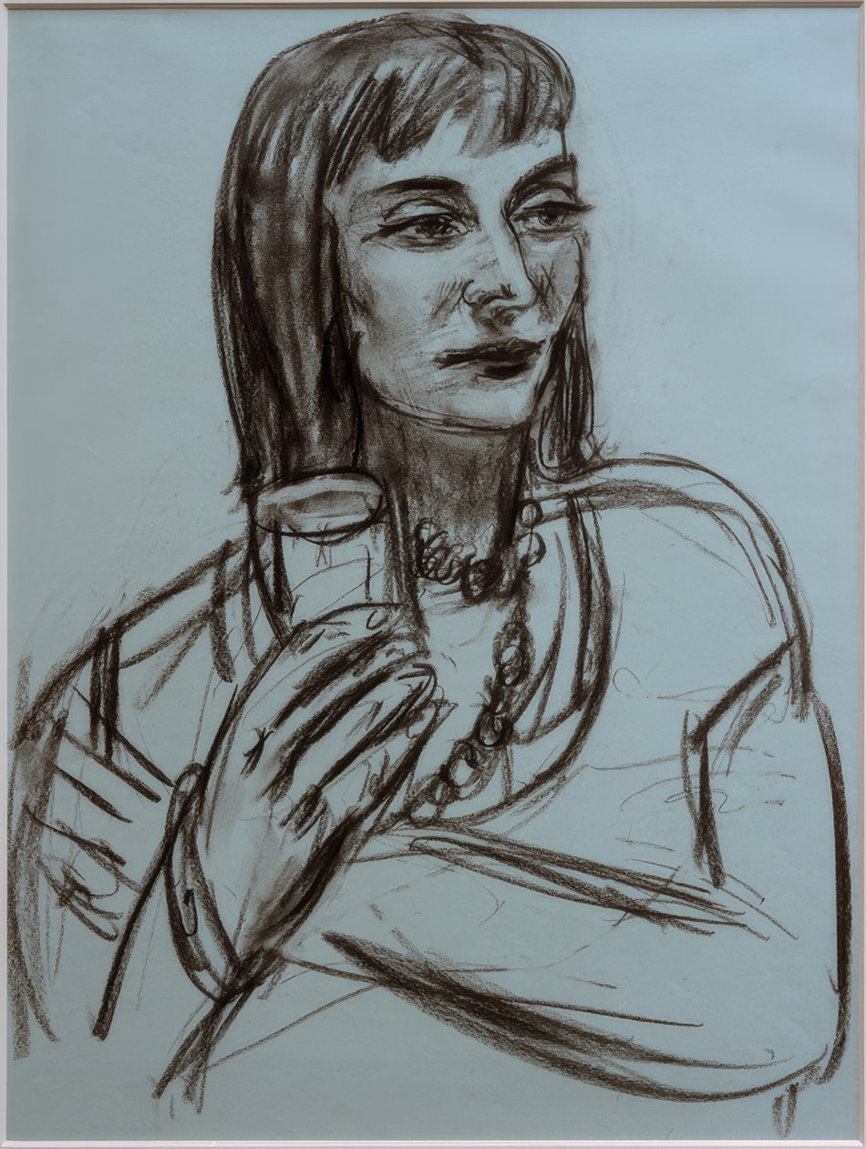 Porträtt av Marion Greenwood av Max Beckmann