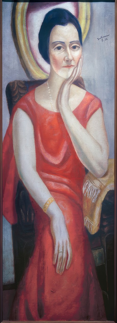 Porträtt av Käthe von Porada av Max Beckmann