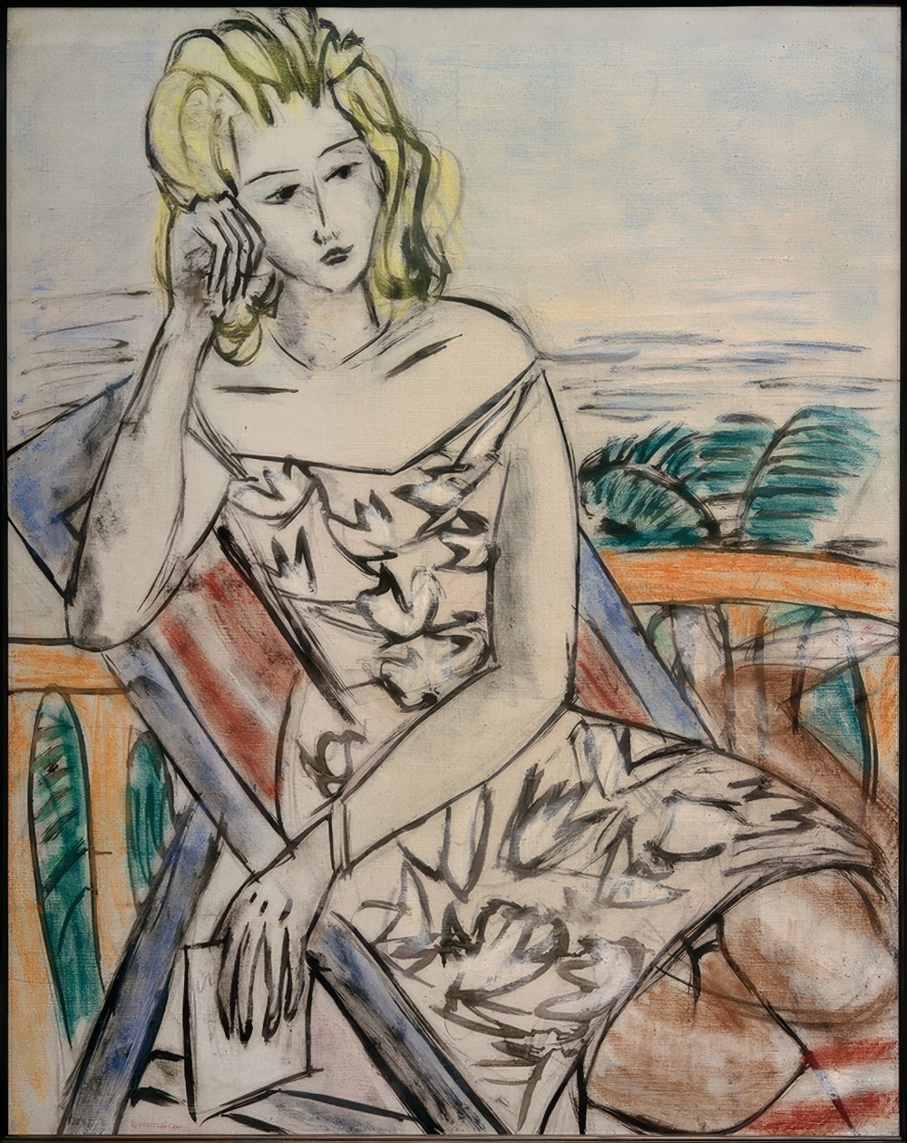 Porträtt av en ung flicka av Max Beckmann