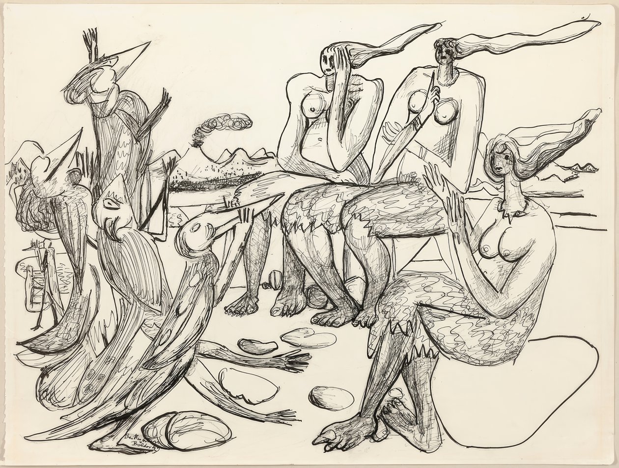 Fågellek av Max Beckmann