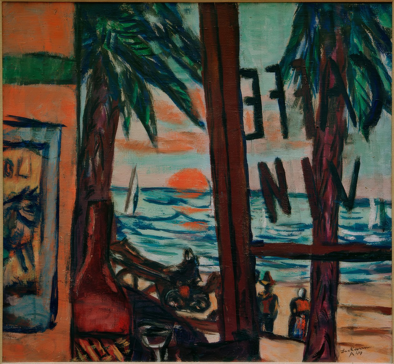 Café Bandol av Max Beckmann