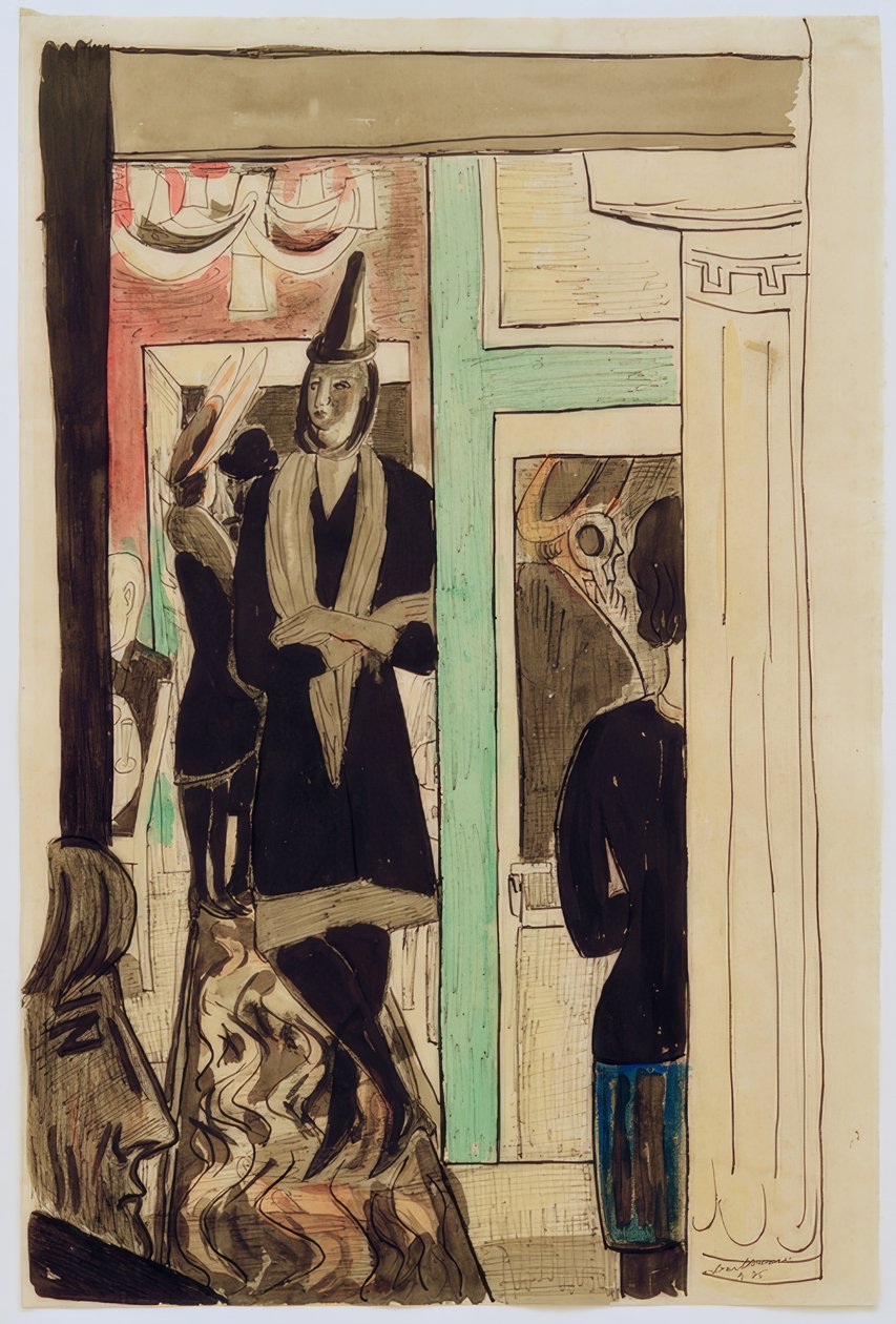 Café (telefon) av Max Beckmann