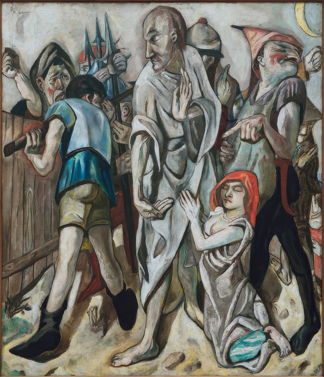 Kristus och äktenskapsbrytaren av Max Beckmann