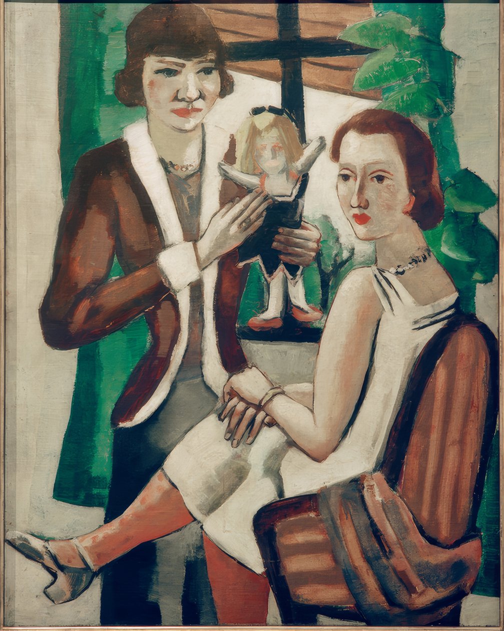 Damer vid fönstret av Max Beckmann