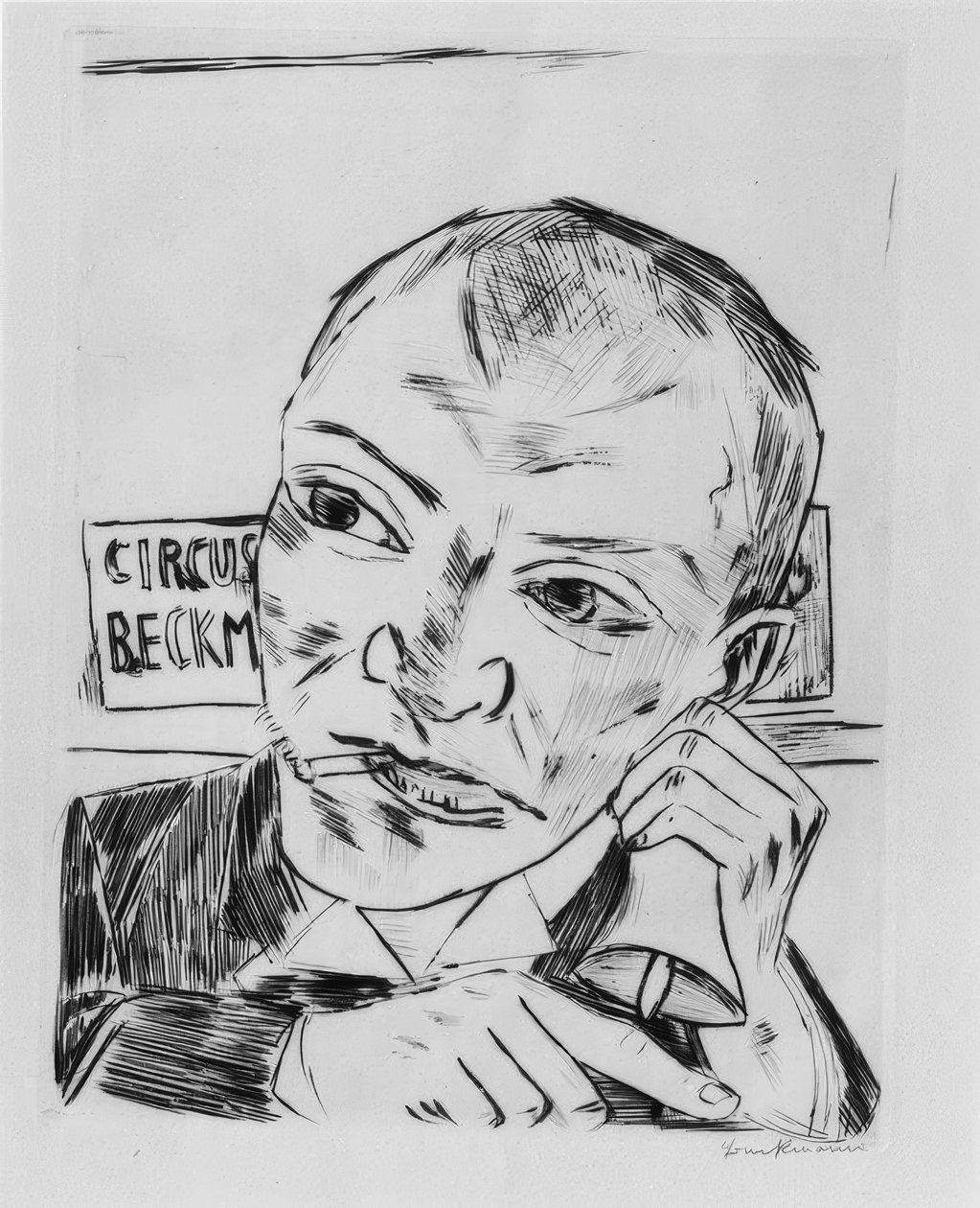 Den som ropar av Max Beckmann