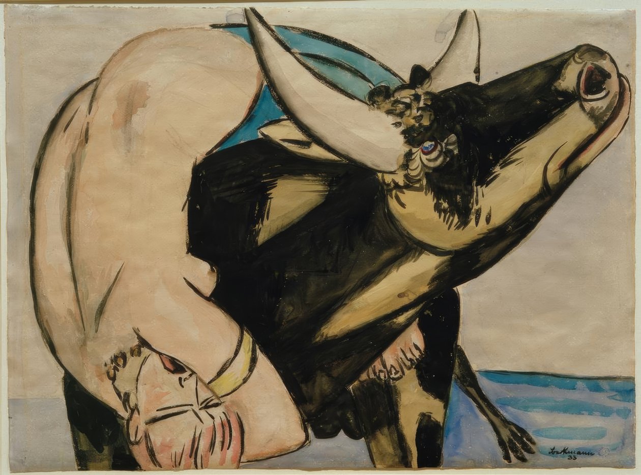 Rånet av Europa av Max Beckmann