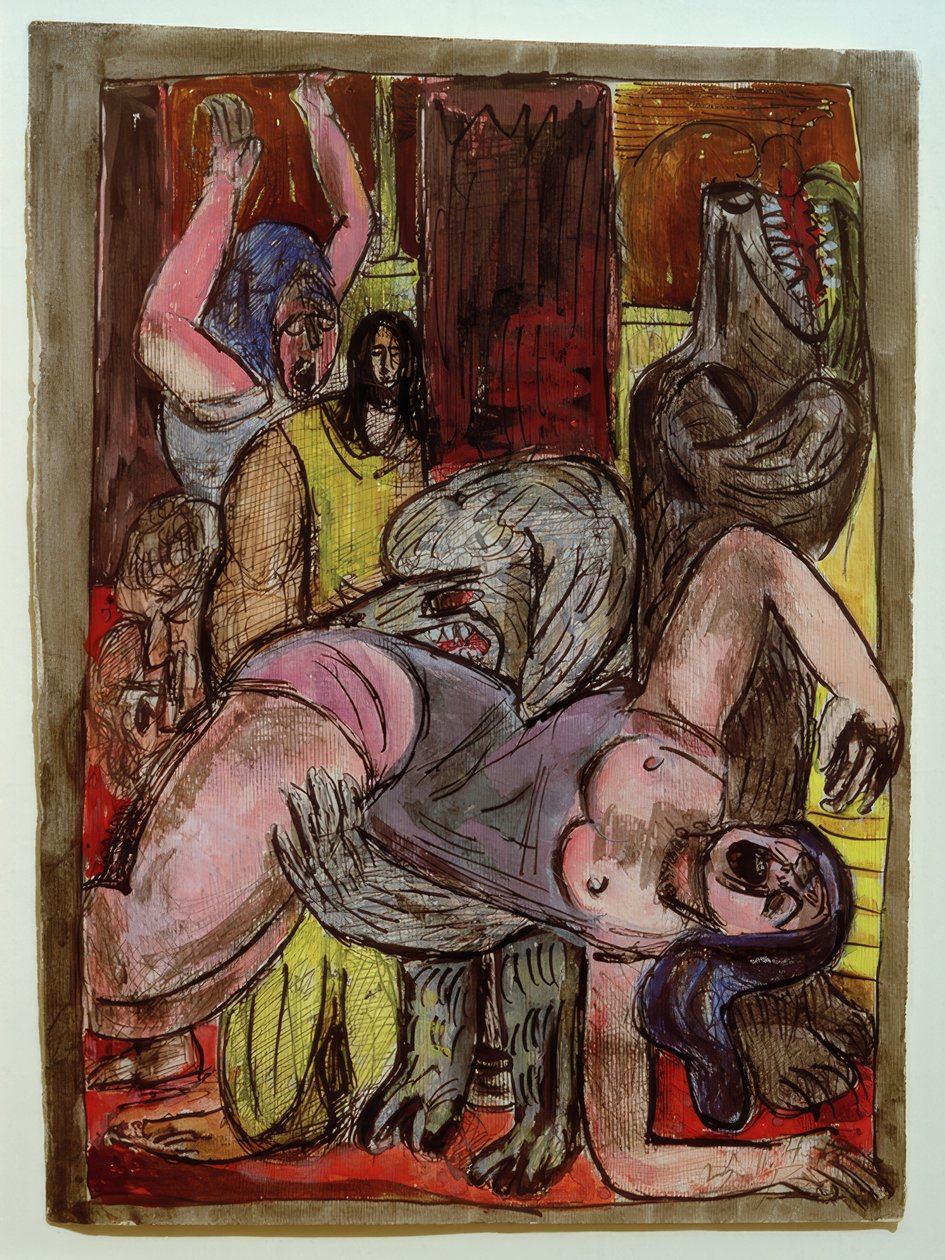 Hundarna blir större av Max Beckmann
