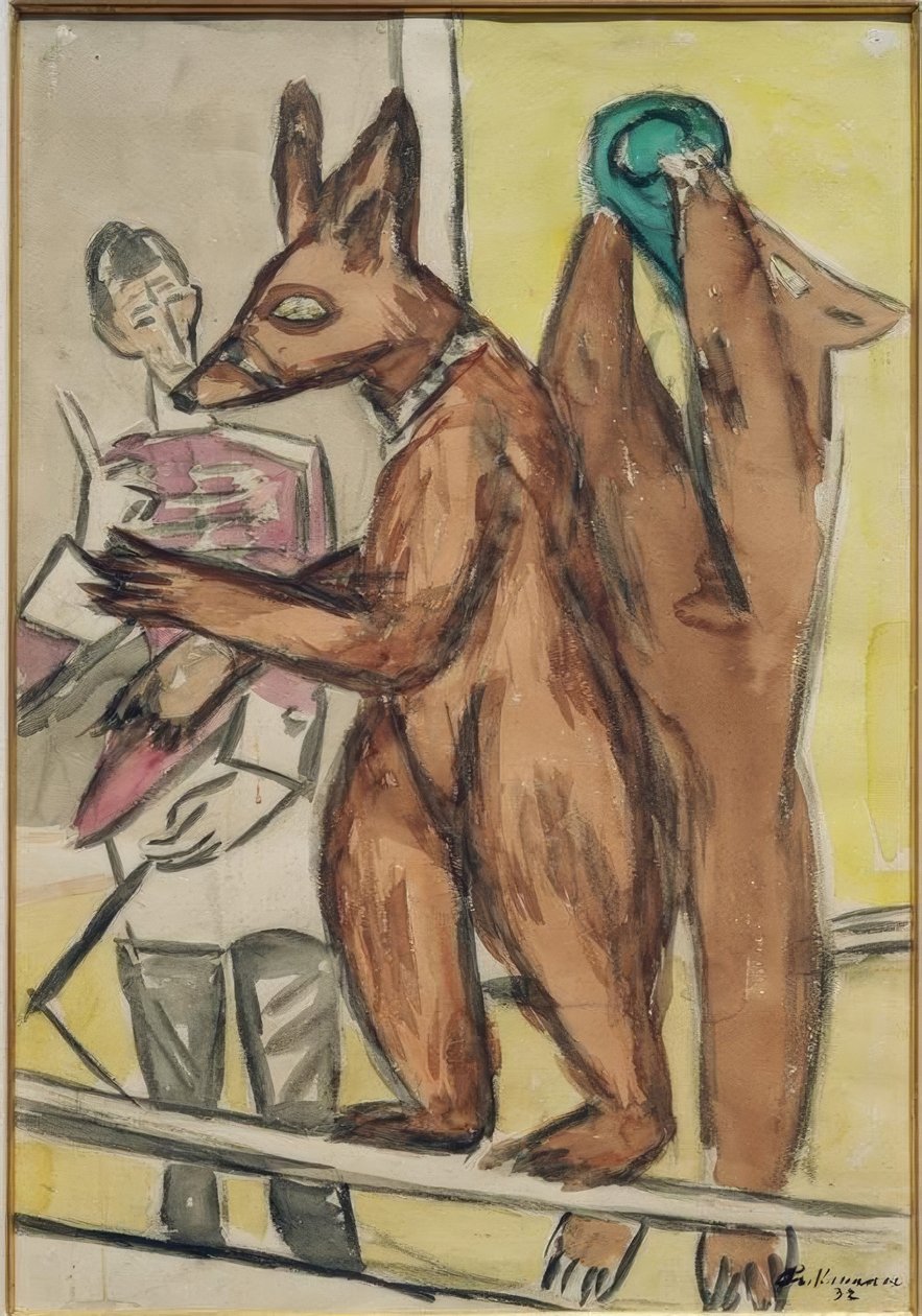 Tränade björnar av Max Beckmann