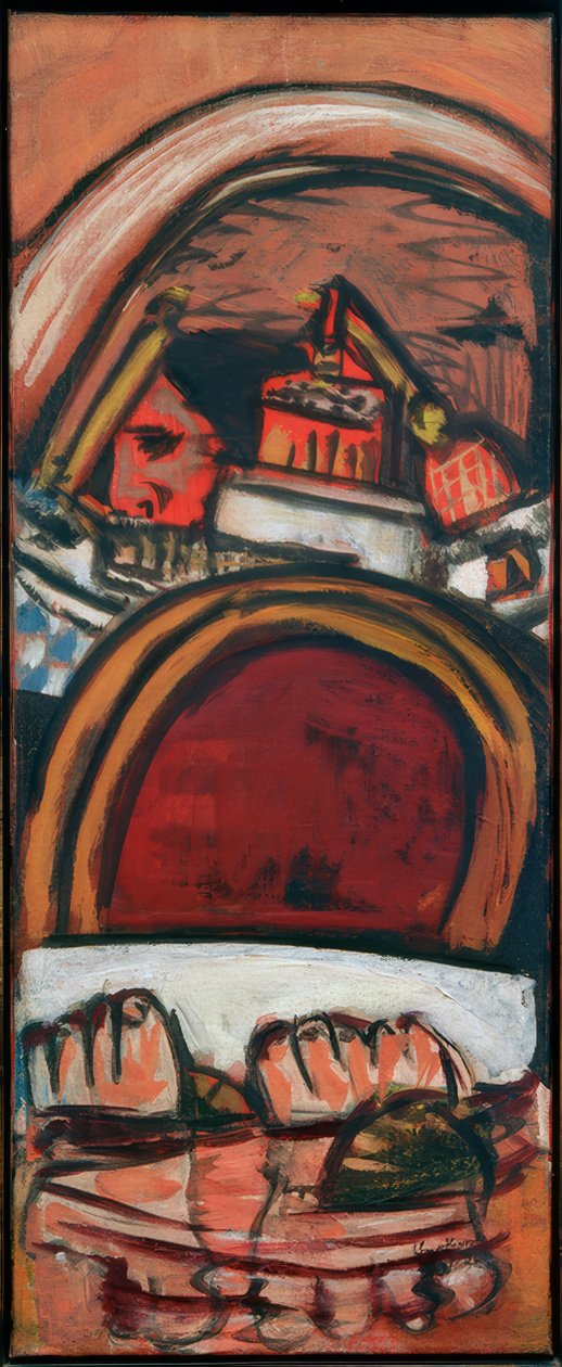 Fötter i badrummet av Max Beckmann