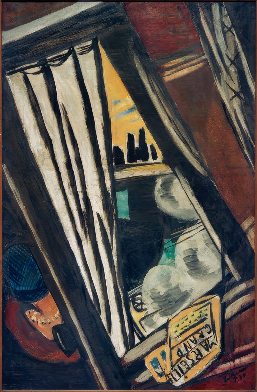 Golden Arrow: Utsikt från snabbtågsfönstret av Max Beckmann