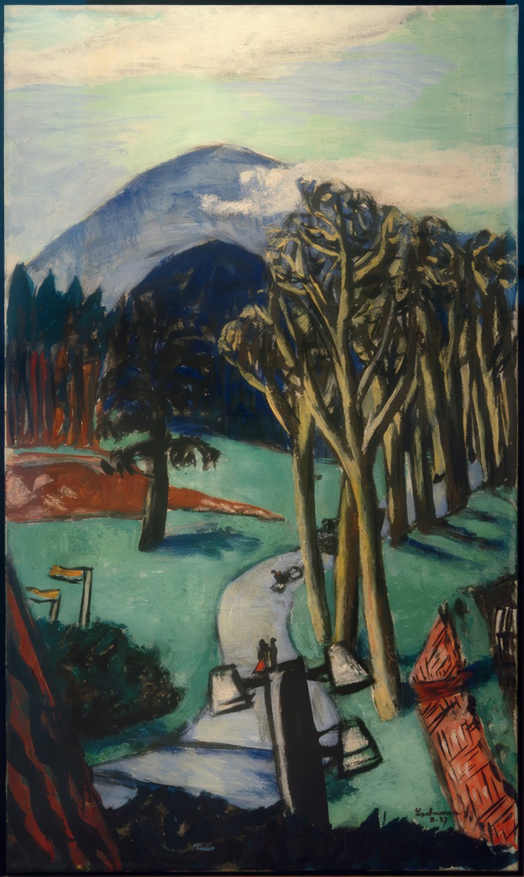 Golfbana i Baden-Baden av Max Beckmann