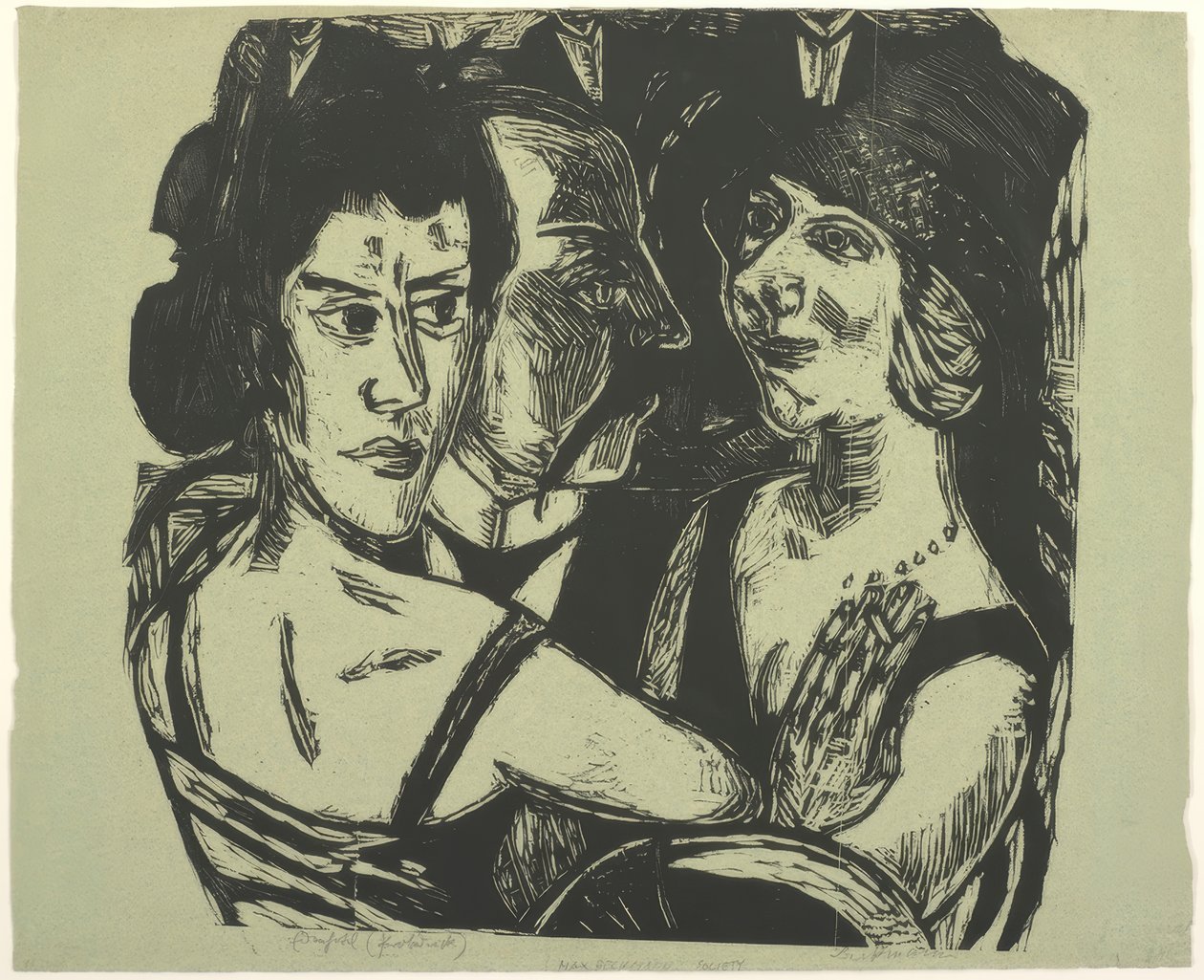 Gruppporträtt, Eden Bar av Max Beckmann