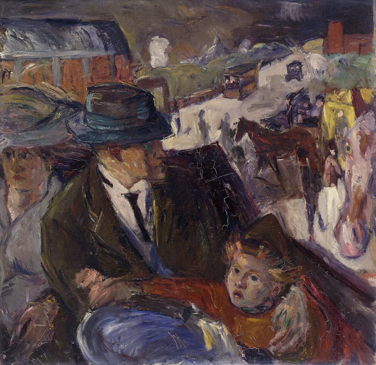 I bilen; Jag är Auto av Max Beckmann