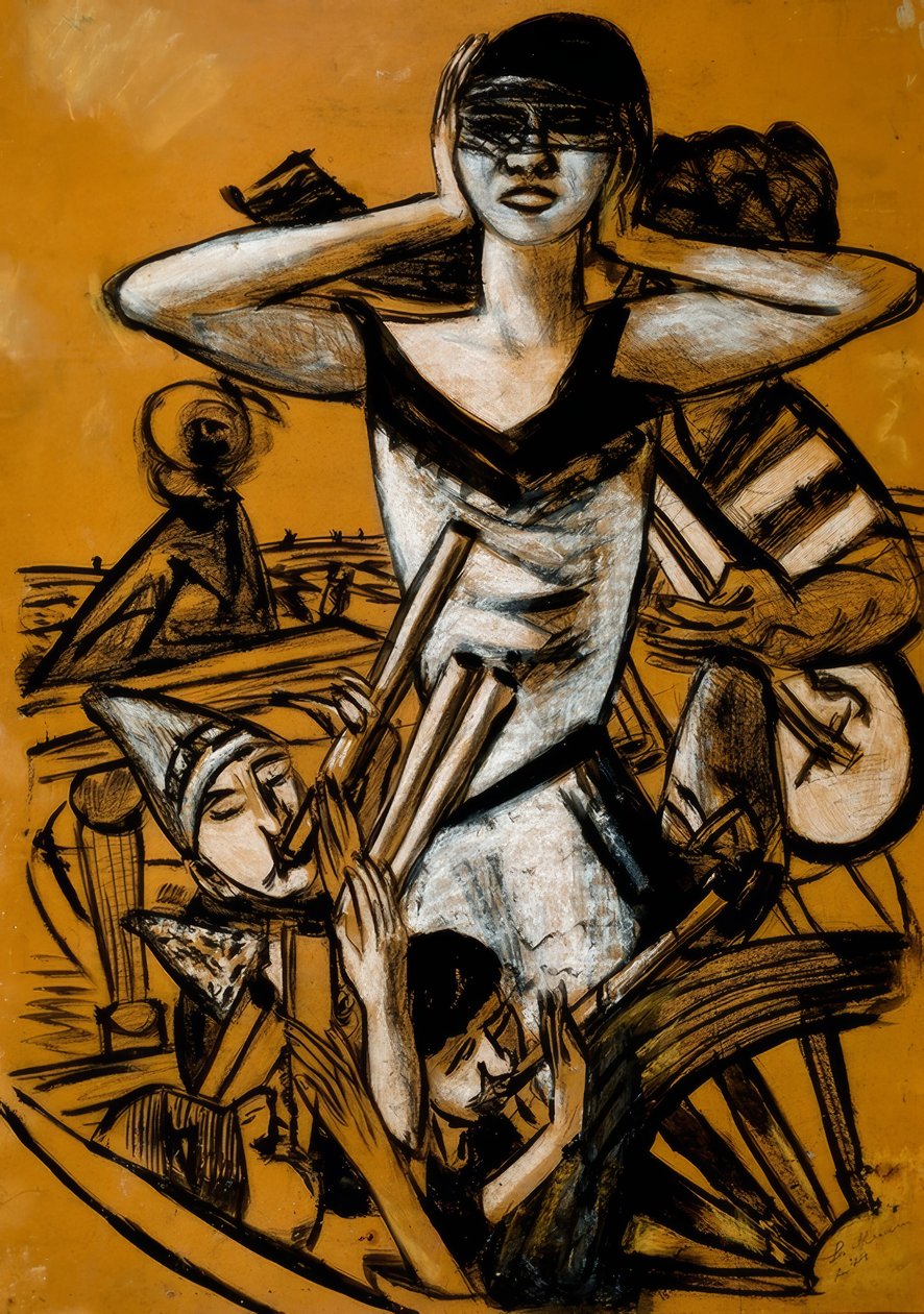 Karneval i Neapel av Max Beckmann