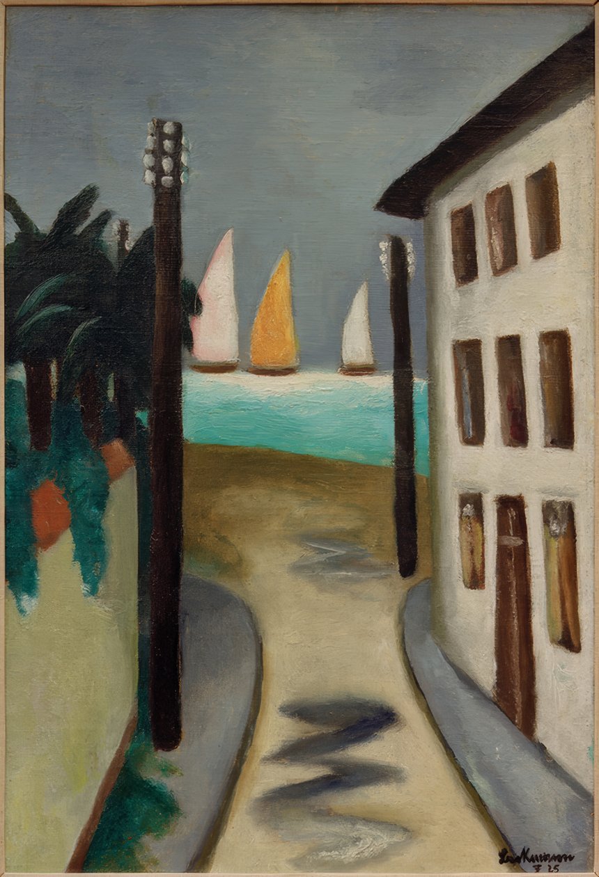 Litet landskap. Viareggio av Max Beckmann