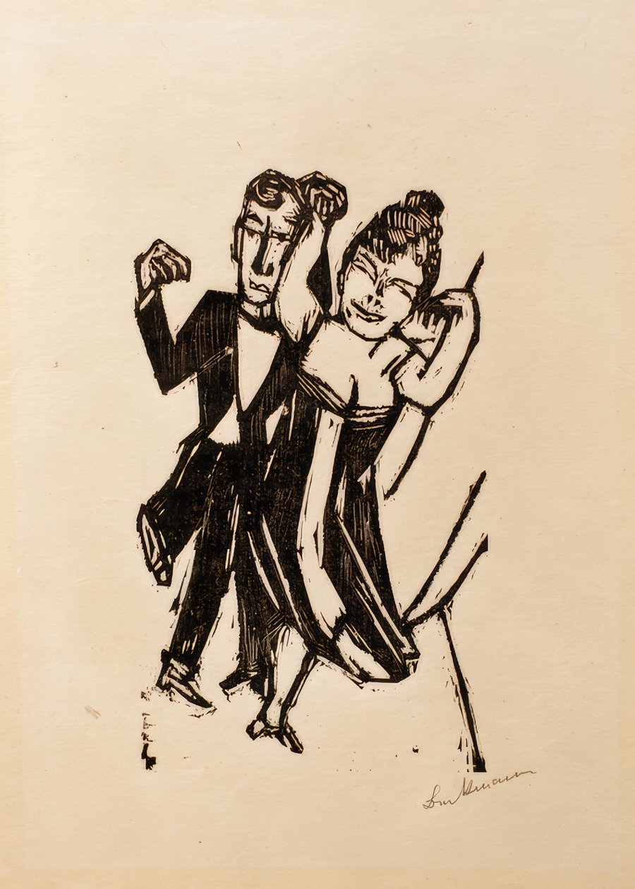 Litet dansande par av Max Beckmann