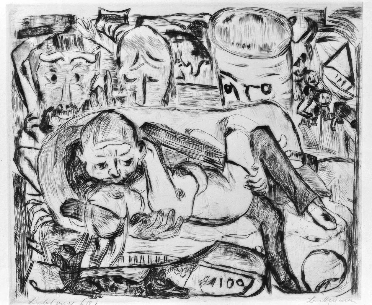 Älskare II av Max Beckmann