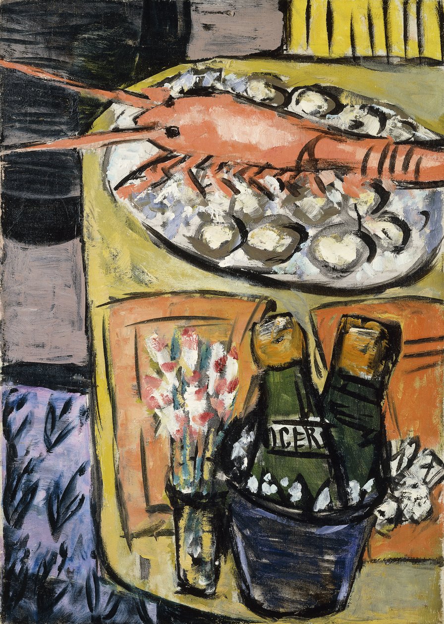 Hummerstilleben; Hummerstilleben av Max Beckmann