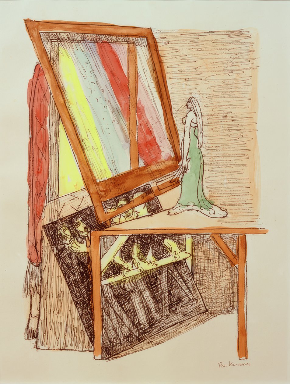 MAGISK SPEGEL (Zauberspiegel) av Max Beckmann