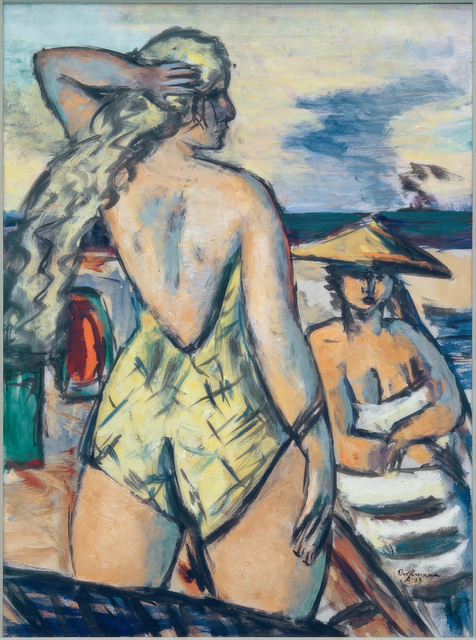 Flicka vid havet av Max Beckmann