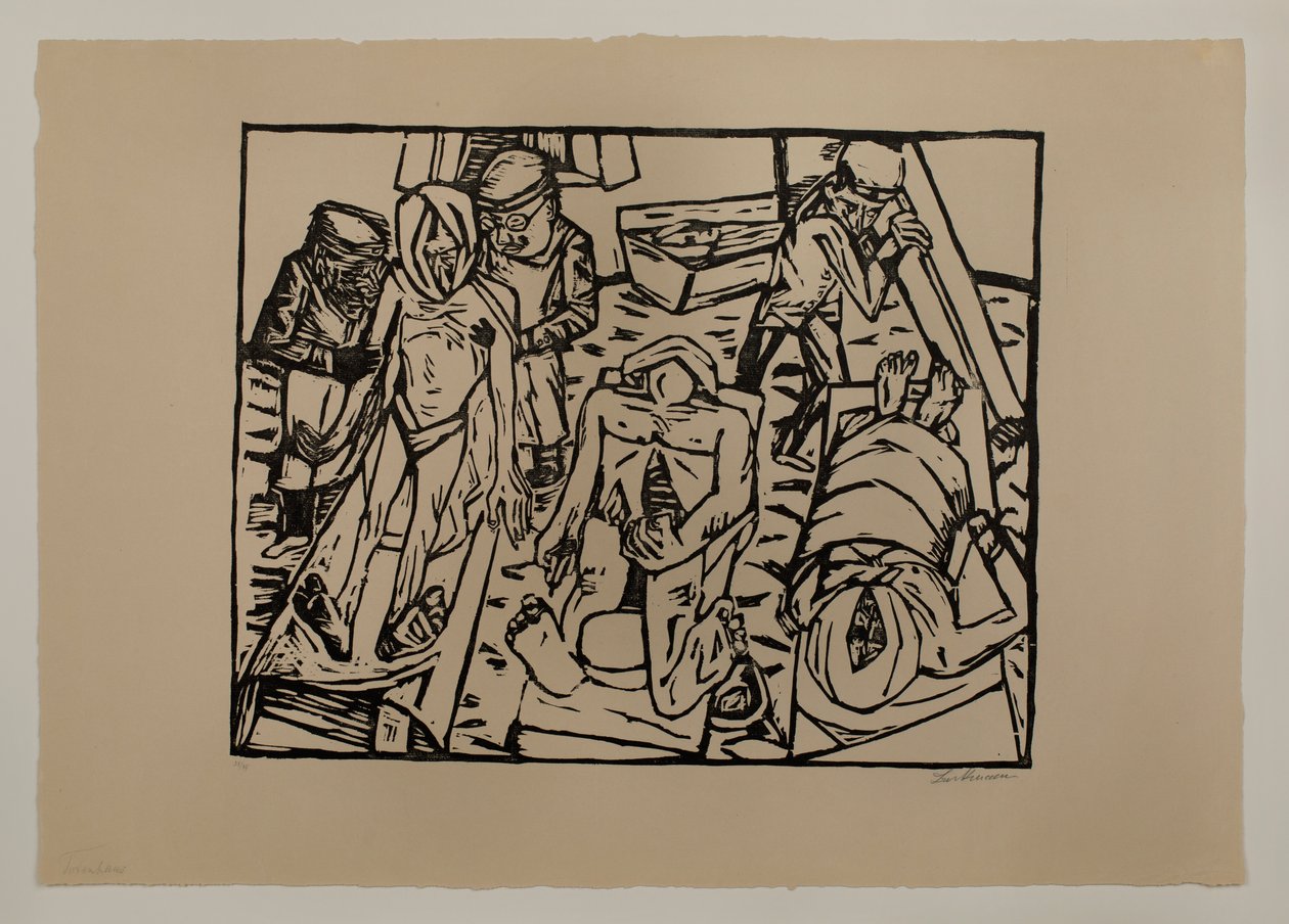 Bårhus av Max Beckmann
