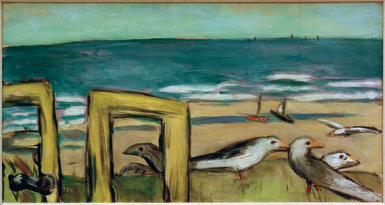 Måsar, soligt av Max Beckmann