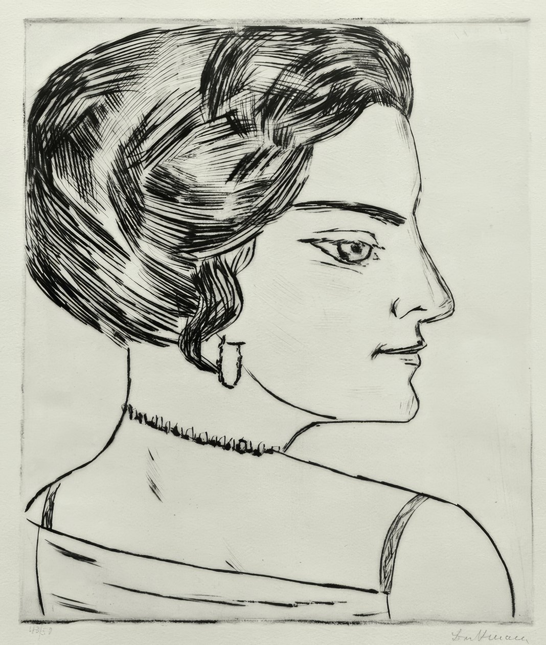 Naïla i profil av Max Beckmann