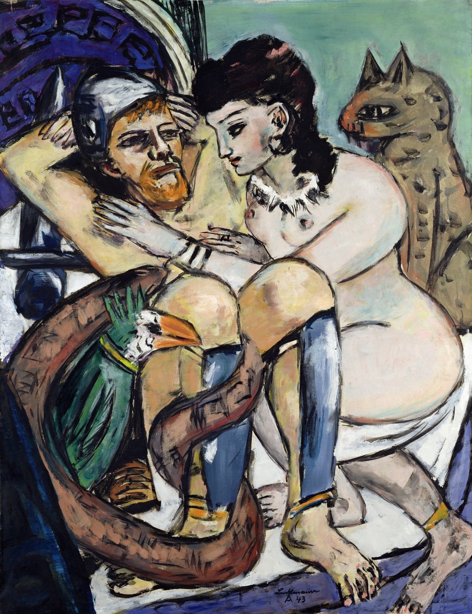 Odysseus och Calypso av Max Beckmann