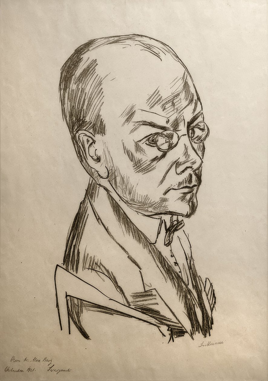 Porträtt av Georg Swarzenski av Max Beckmann