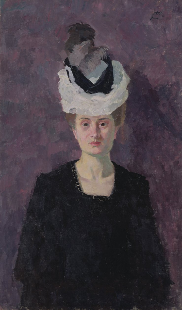 Porträtt av fru Minna Tube-Beckmann av Max Beckmann