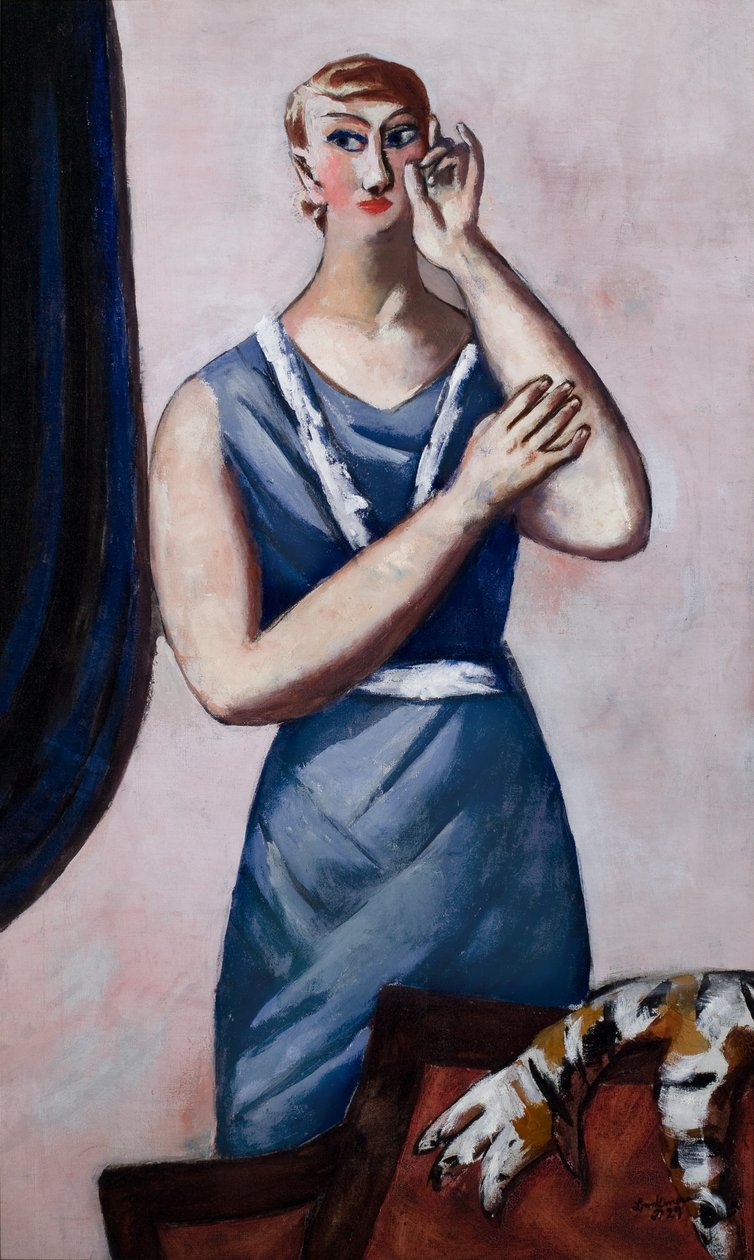 Porträtt av Valentine Tessier av Max Beckmann